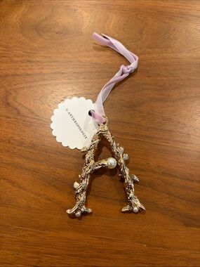 Anthropologie ornament. Letter A